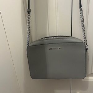 Michael Kors Elegant Gray Crossbody Bag